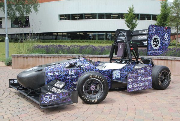Racing car sponsorship
